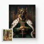 Portrait of a Noble German Shepherd