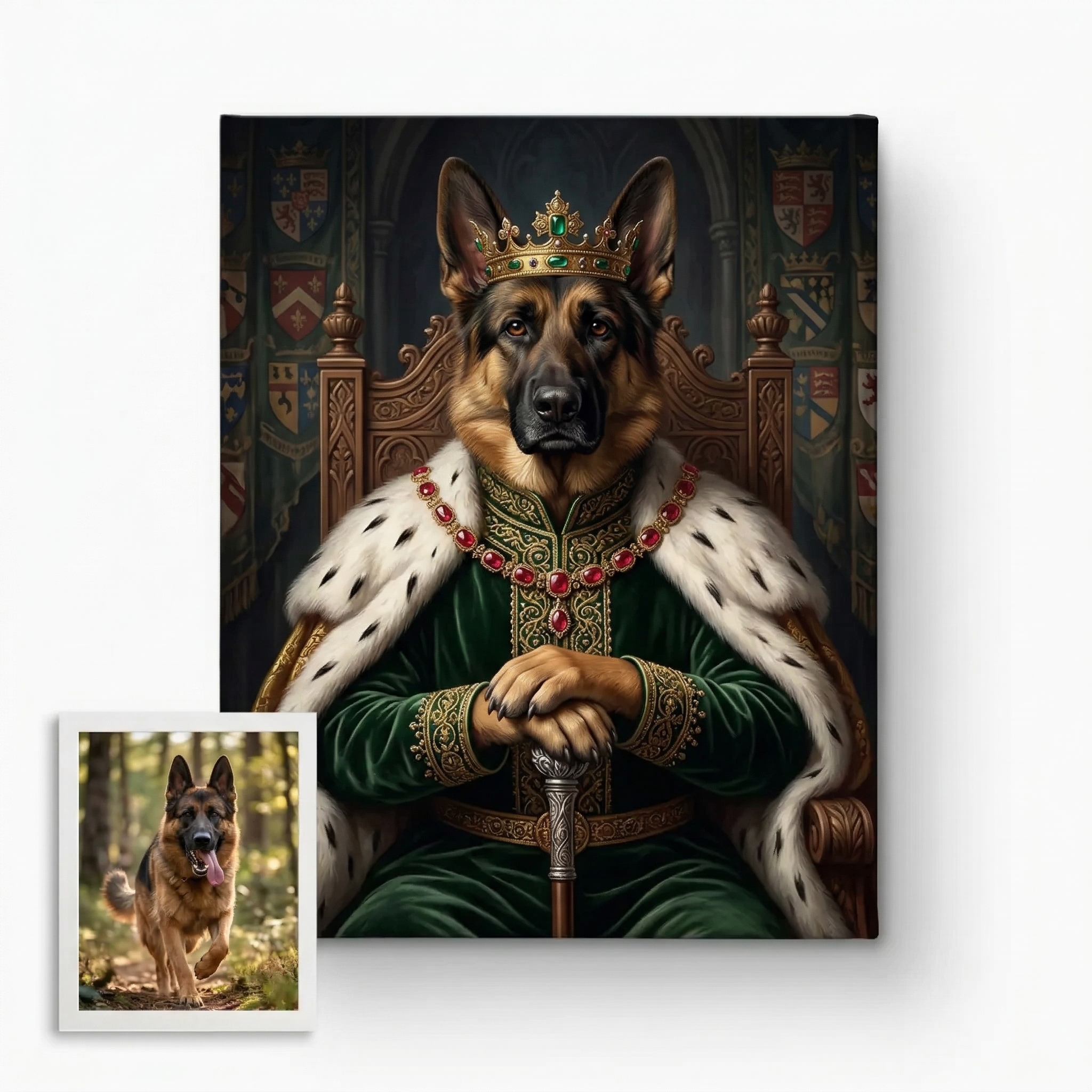 ai_gen_1774170110-5.jpg Portrait of a Noble German Shepherd - Image 1