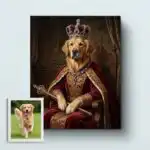Regal Retriever Renaissance Portrait