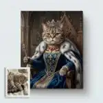 Regal Renaissance Cat Portrait