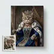 Regal Renaissance Cat Portrait