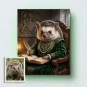 Royal Hedgehog Earl Portrait