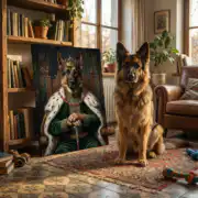 Portrait of a Noble German Shepherd - Image 2