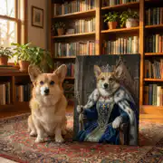 Regal Renaissance Cat Portrait - Image 3