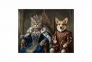 Regal Renaissance Cat Portrait - Image 5
