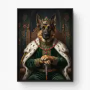 Portrait of a Noble German Shepherd - Image 4