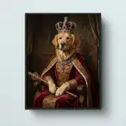 Regal Retriever Renaissance Portrait - Image 4