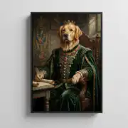 Royal Renaissance Golden Retriever Portrait - Image 4