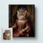 Regal Feline Renaissance Portrait
