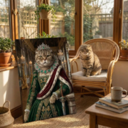 Regal Bengal Renaissance Portrait - Image 2