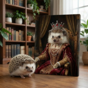 Regal Feline Renaissance Portrait - Image 3