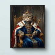 Royal Feline Renaissance Portrait - Image 4
