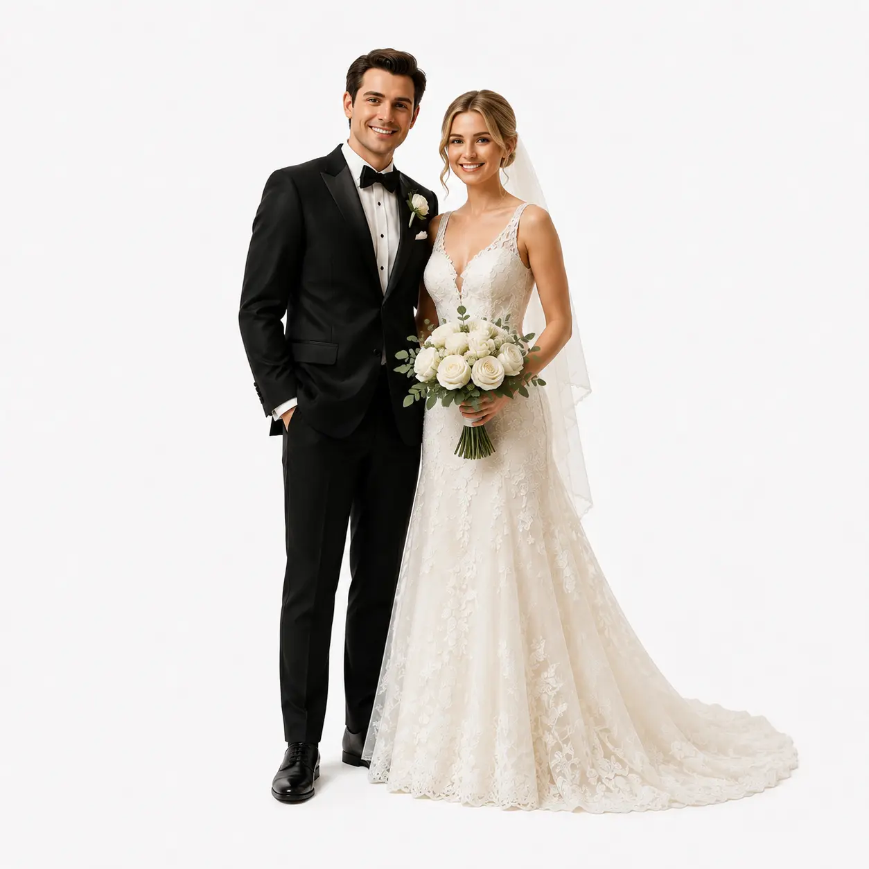 1-2-1.webp Wedding Cake Topper Photorealistic White Background - Image 1