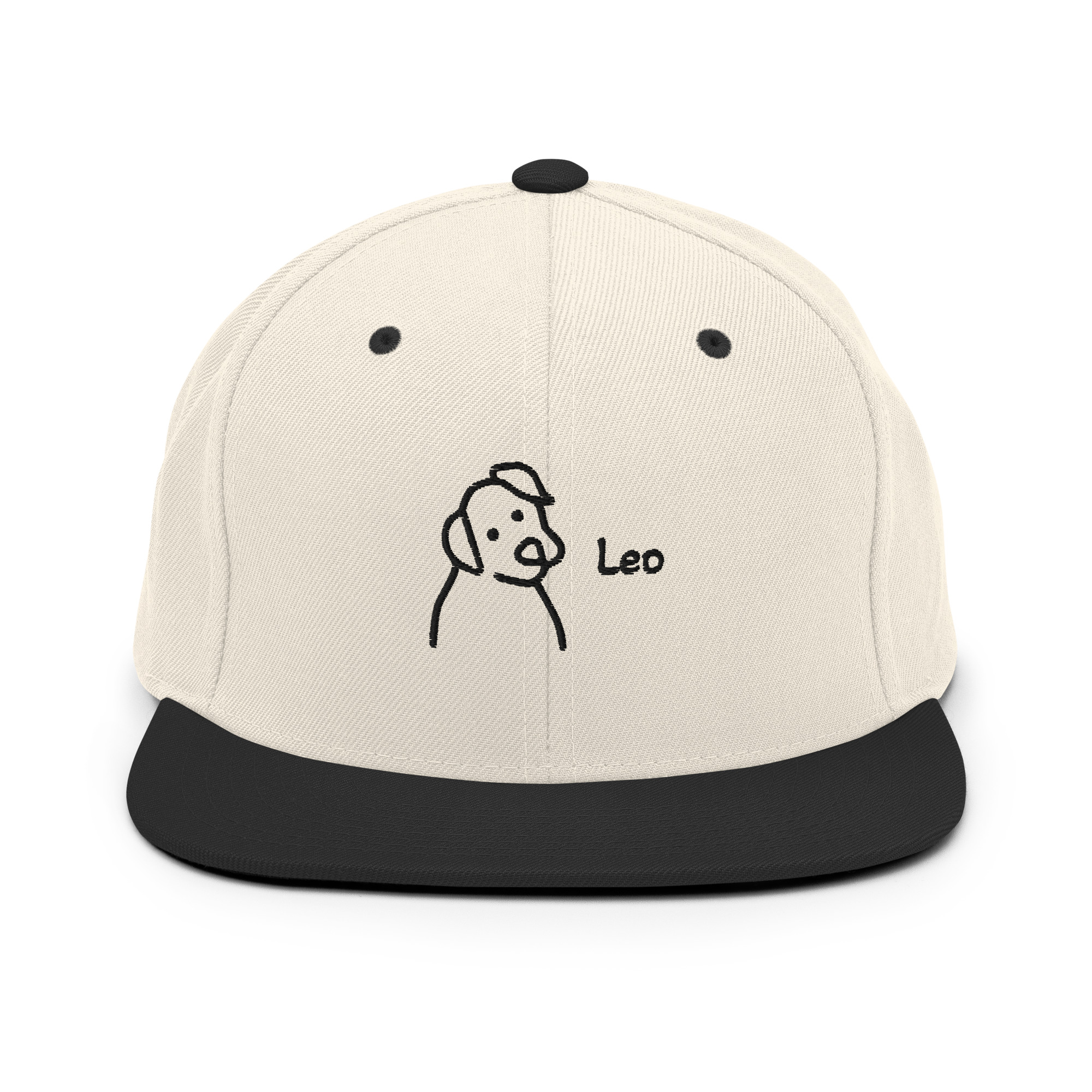 classic-snapback-natural-black-front-6a7993fa09ea2.jpg Snapback Hat - Image 1